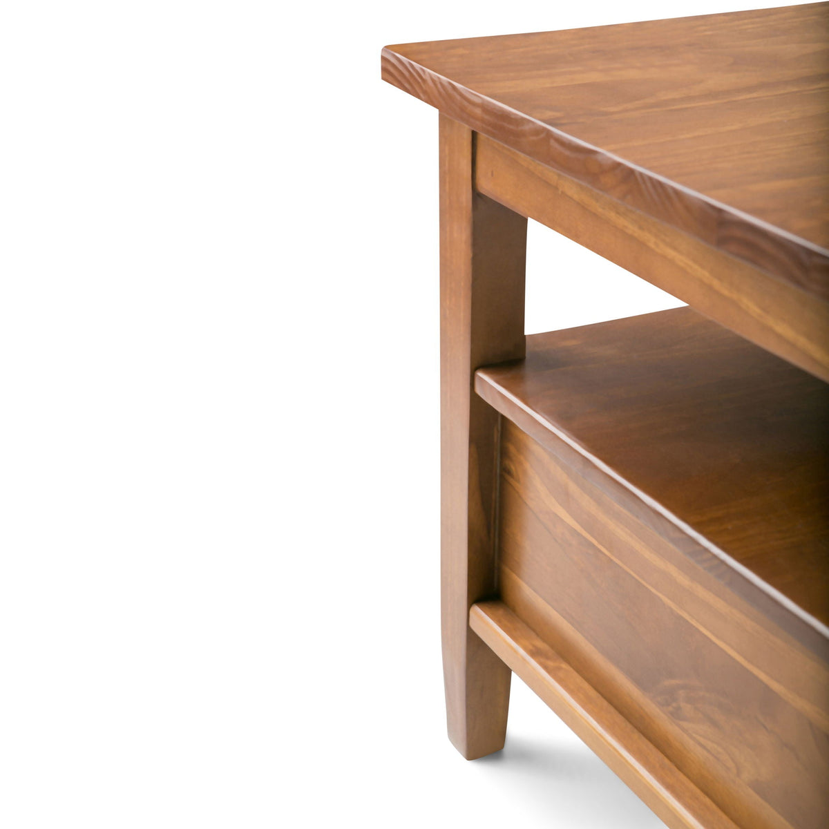 Solid Wood Coffee Table with Storage Drawers - Light or Dark Brown, photo 3 of 15
