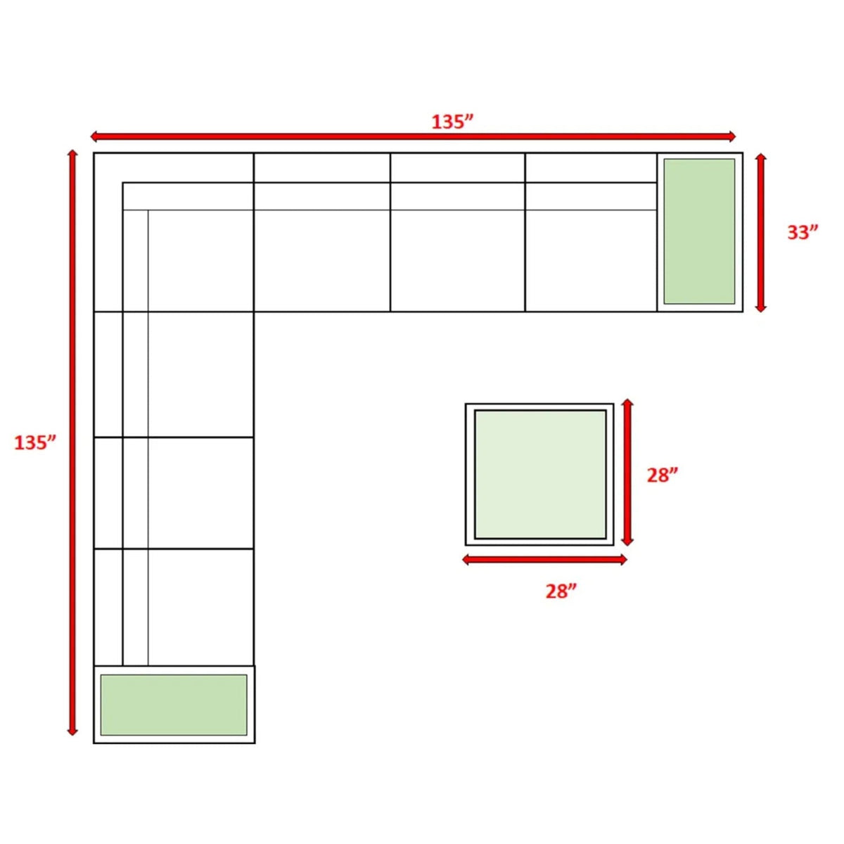 Wicker Sectional Seating Group With Cushions, photo 5 of 28