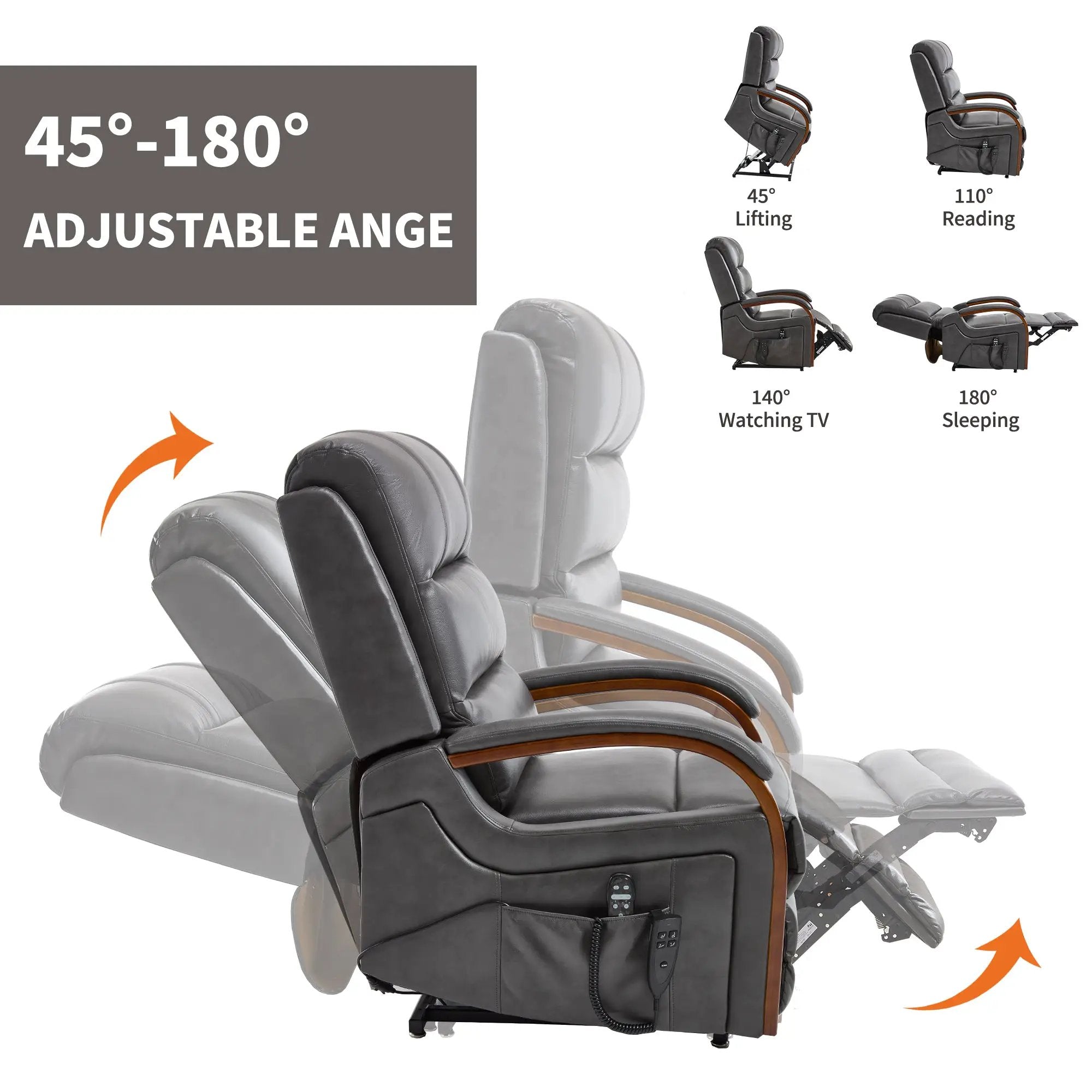 Power Dark Recliner Chair by HouseOfZazla