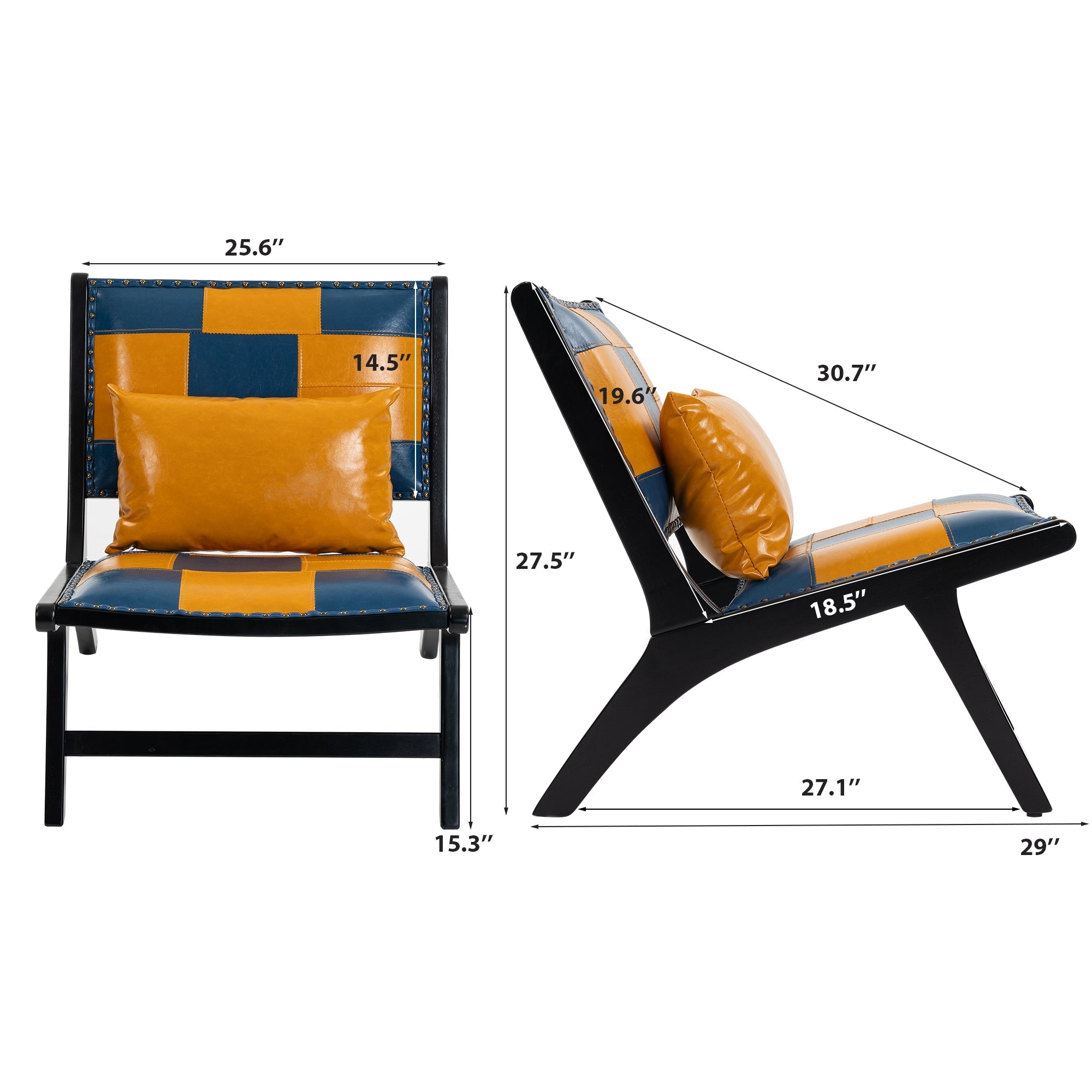 Modern Boho Accent Chair for Living Room, Indoor Use by HouseOfZazla
