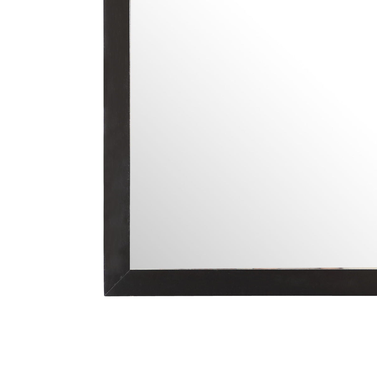 Burlington Modern Design Transitional Wall Mirror with Wood Frame - Dark Red, Black, or White, photo 4 of 17