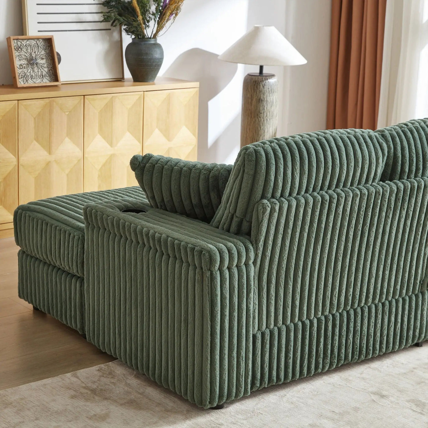 3 Seater Sofa With 2 Ottomans For Living Room by HouseOfZazla