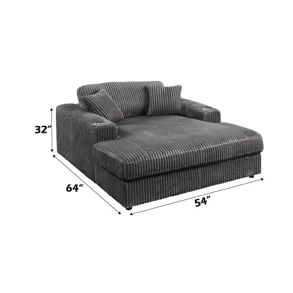 Hilde - Chaise With 2 Pillows by Unique Piece Furniture