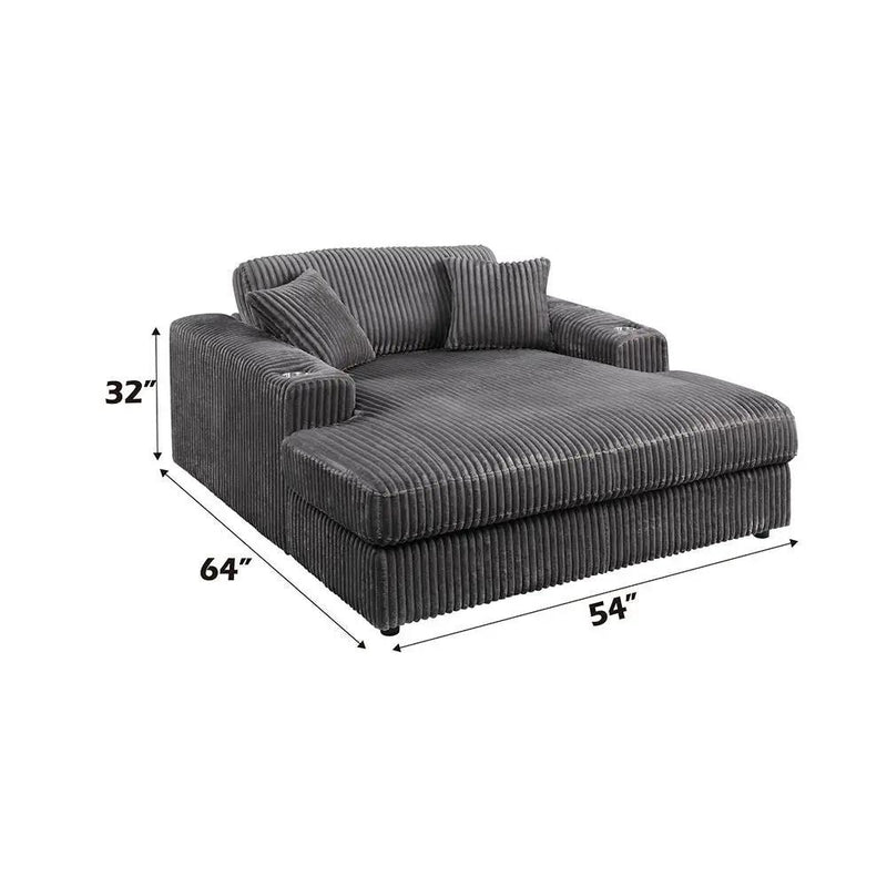 Hilde - Chaise With 2 Pillows by Unique Piece Furniture