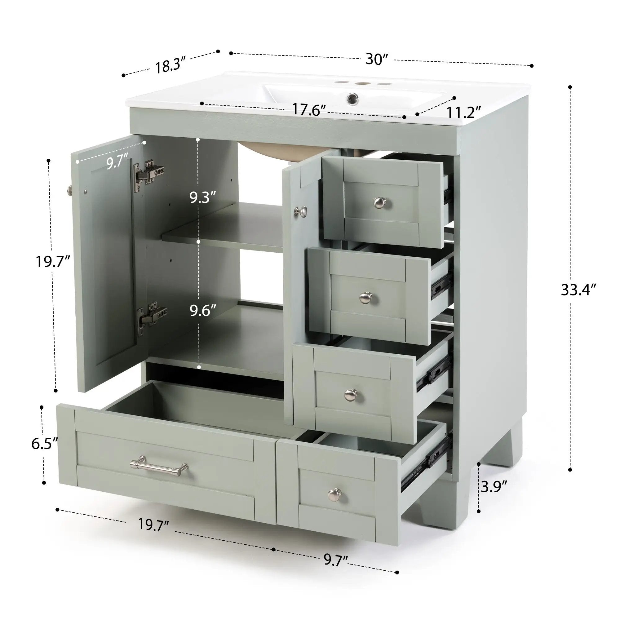 30" Bathroom Vanity by HouseOfZazla