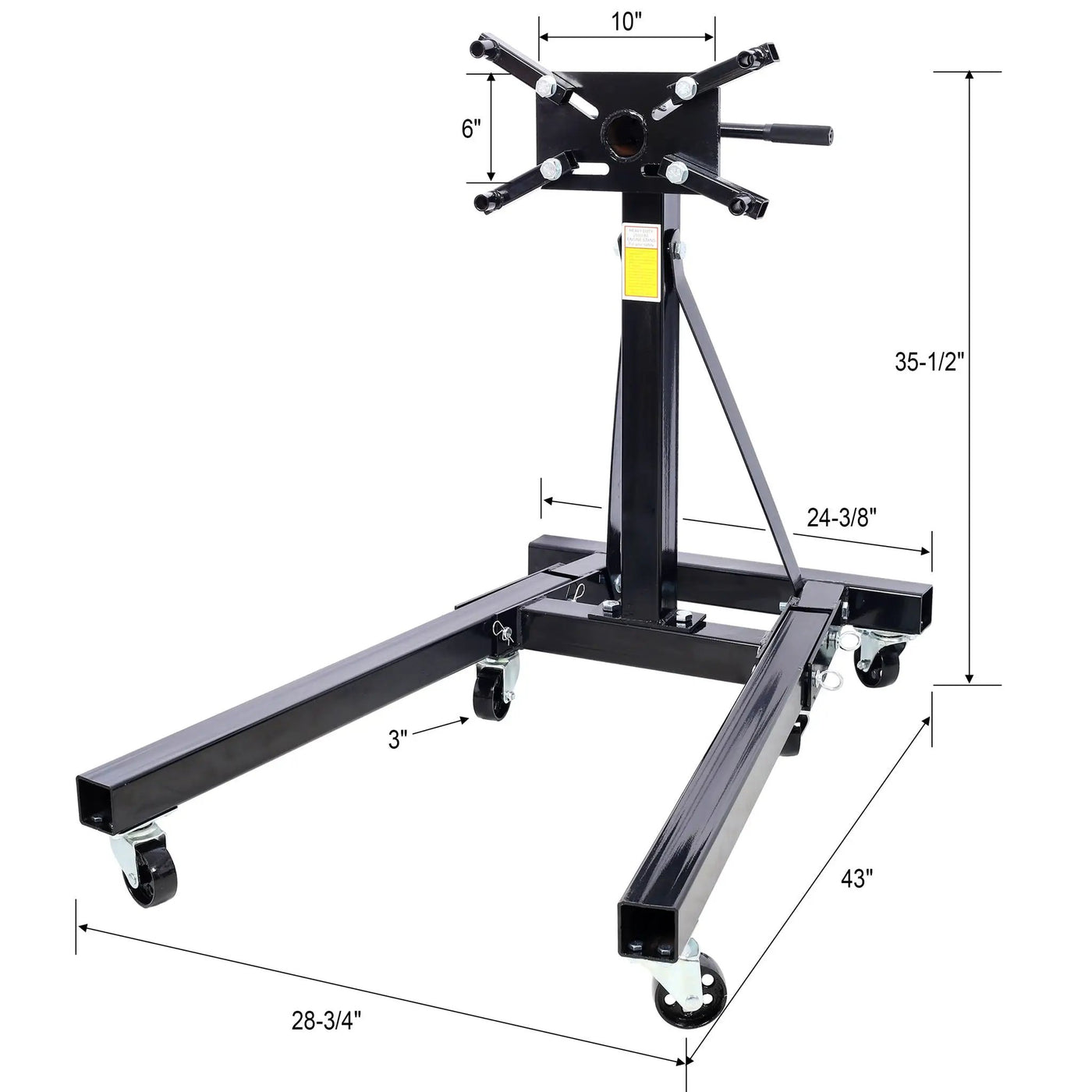 Folding Engine Stand With 360 Degree Adjustable Head by HouseOfZazla