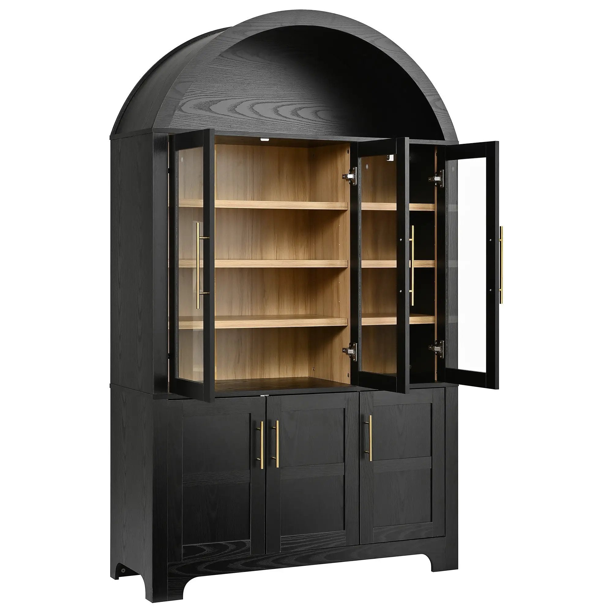 K&K 73" Tall Arched Kitchen Pantry by HouseOfZazla