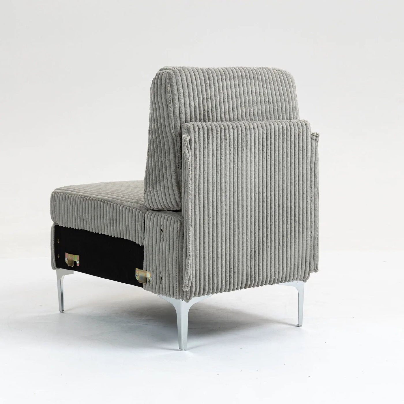 Single Couch Modular Armless Accent Chair With Back Cushion by HouseOfZazla