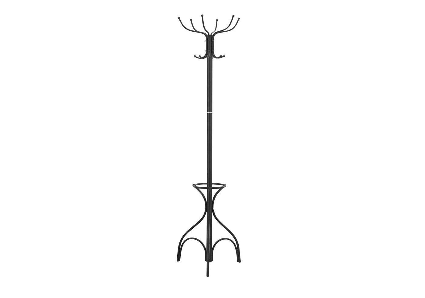 Coat Rack Hall Tree with 12 Hooks and Umbrella Holder by HouseOfZazla
