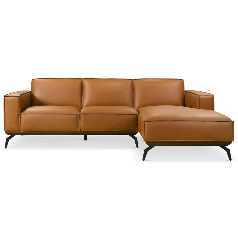 Brenham Easy Clean Modern Right Sectional Sofa & Chaise by HouseOfZazla