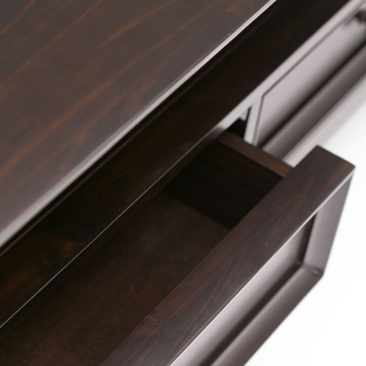 Hickory Brown Coffee Table with Dual Drawer Storage - Dark Brown, photo 2 of 9