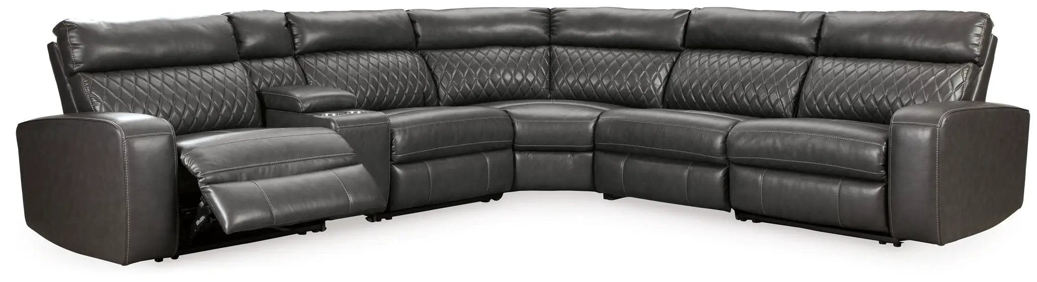 Samperstone - Power Reclining Sectional by Unique Piece Furniture