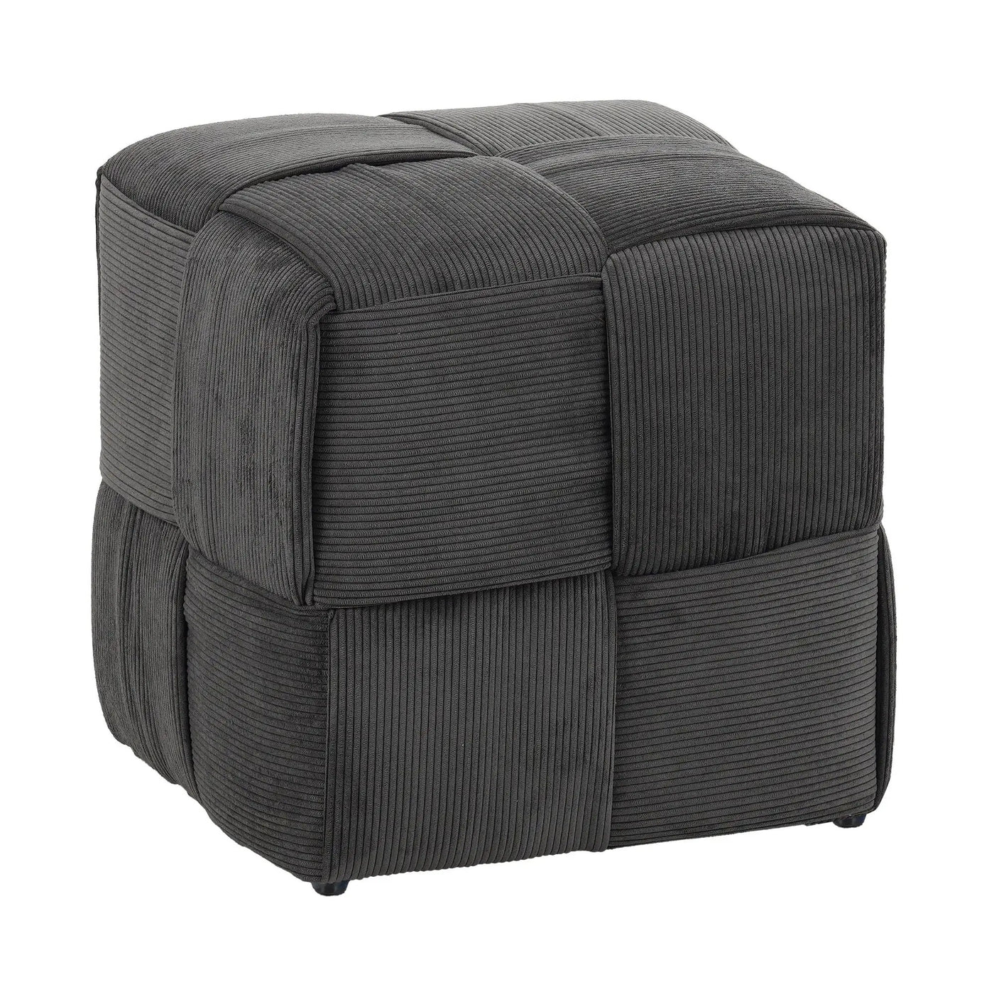 Square Ottoman Foot Rest With Woven Design by HouseOfZazla