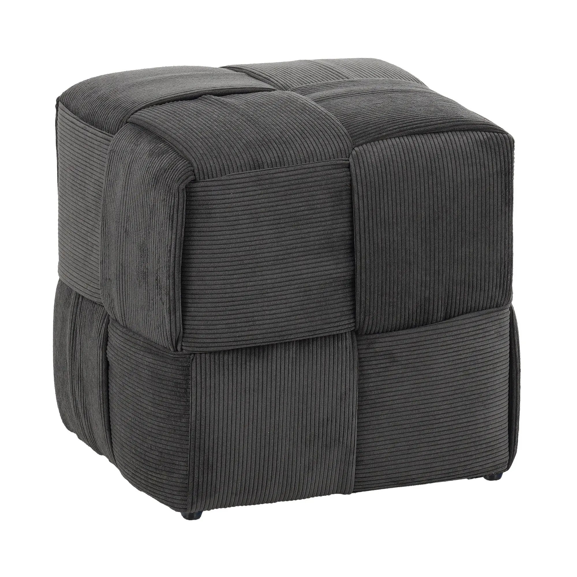 Modern Ottoman Foot Rest With Woven Design by Unique Piece Furniture