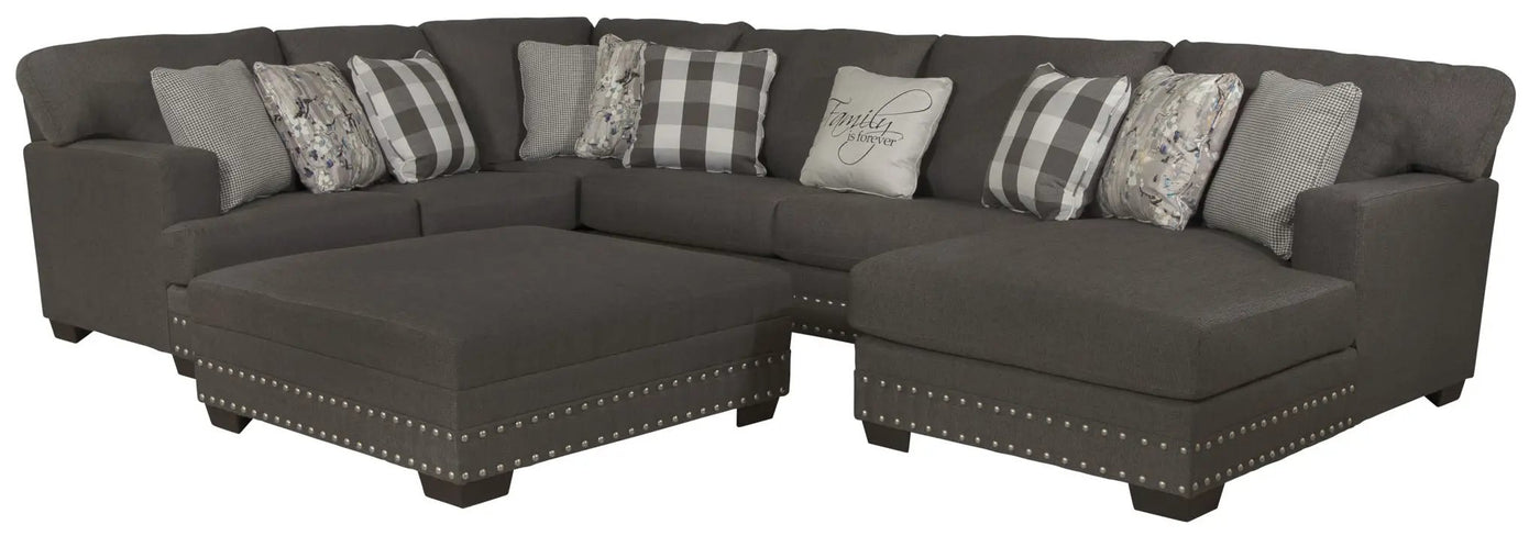 Crawford - Sectional With Cocktail Ottoman by Unique Piece Furniture