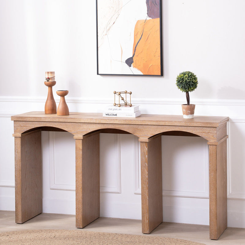 Archway Console Table - Antique Natural / Light Natural / Natural, photo 2 of 4