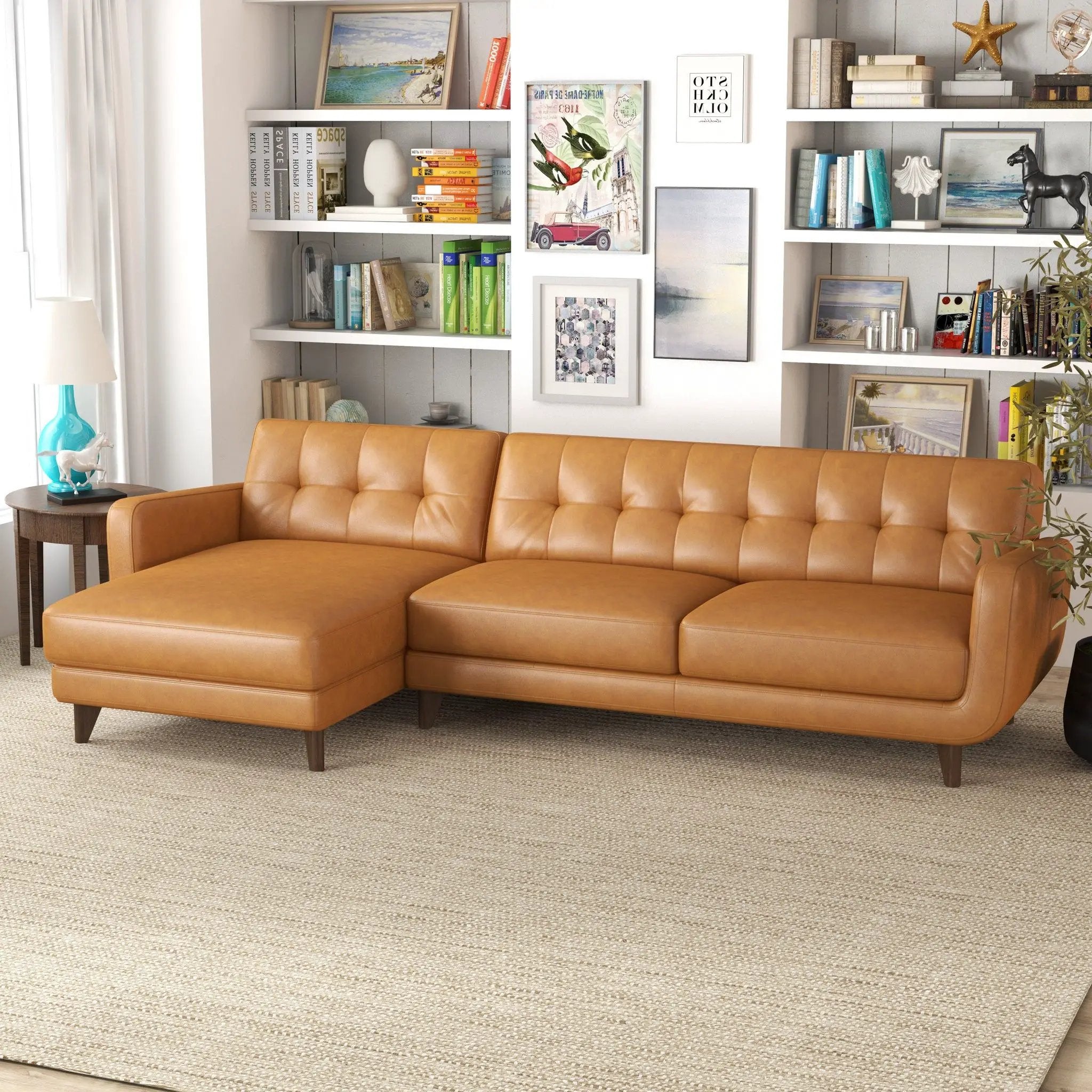 Allison - Mid-Century Modern Sectional Sofa Chaise by Unique Piece Furniture