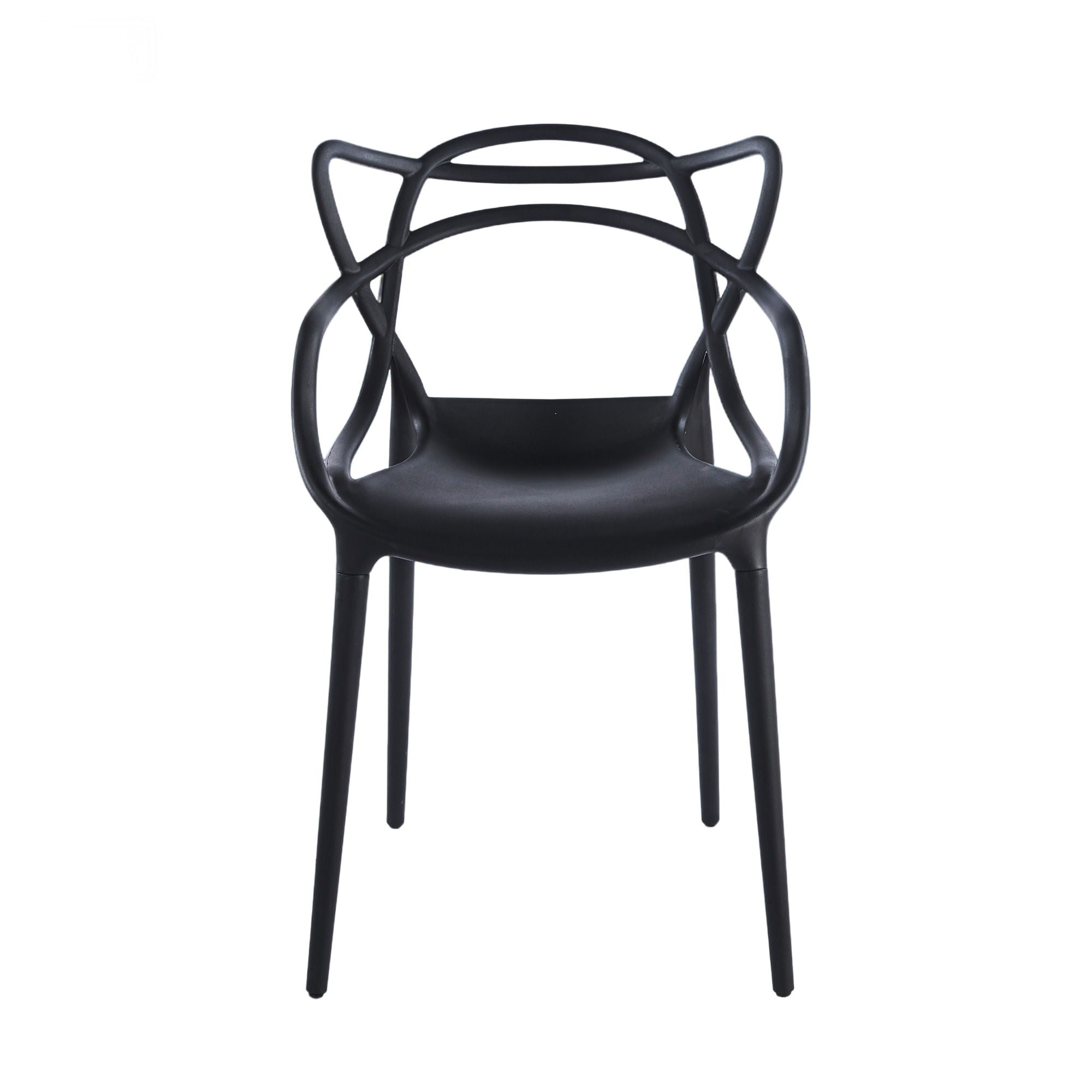 Dining Chair (Set of 4) - Black - Plastic by Unique Piece Furniture