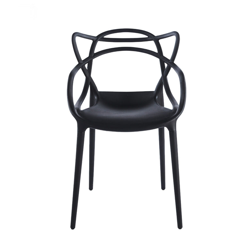 Dining Chair (Set of 4) - Black - Plastic by Unique Piece Furniture