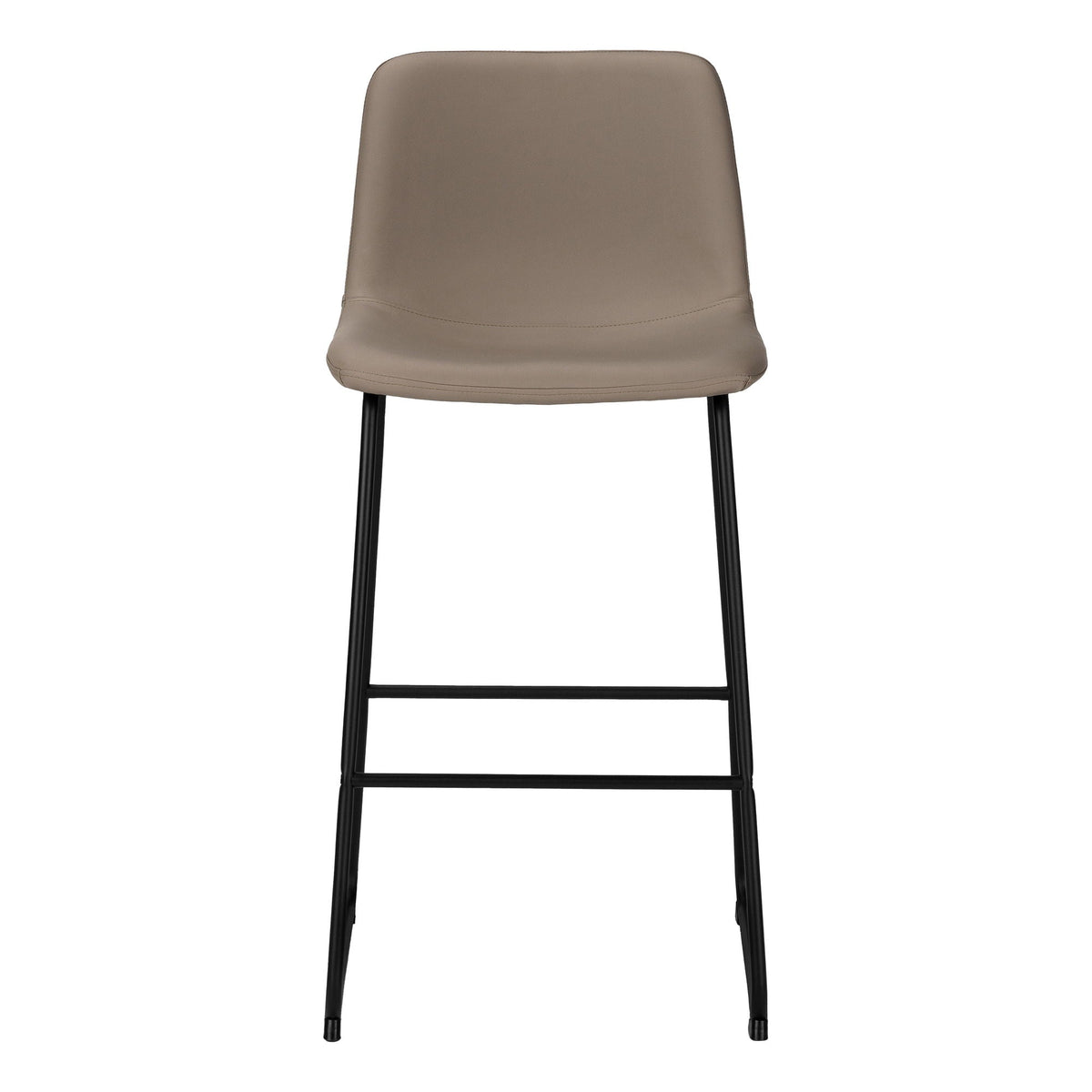 Bar Height Office Chair with Curved Backrest - Leather-Look Upholstery, photo 6 of 20