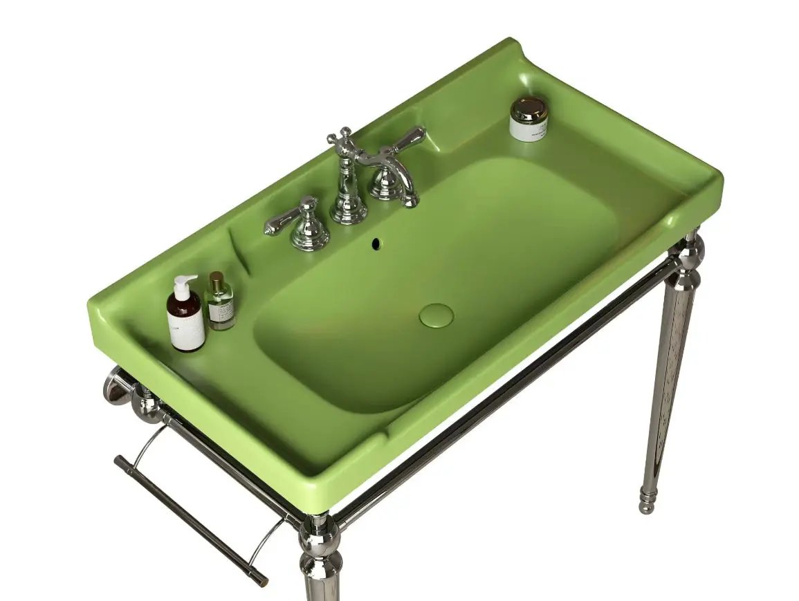 VICI 36" Bathroom Ceramic Basin with 3 Pre-Drilled Holes by HouseOfZazla
