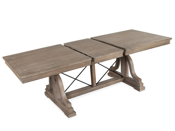 Paxton Place - Trestle Dining Table - Dovetail Gray, photo 2 of 7