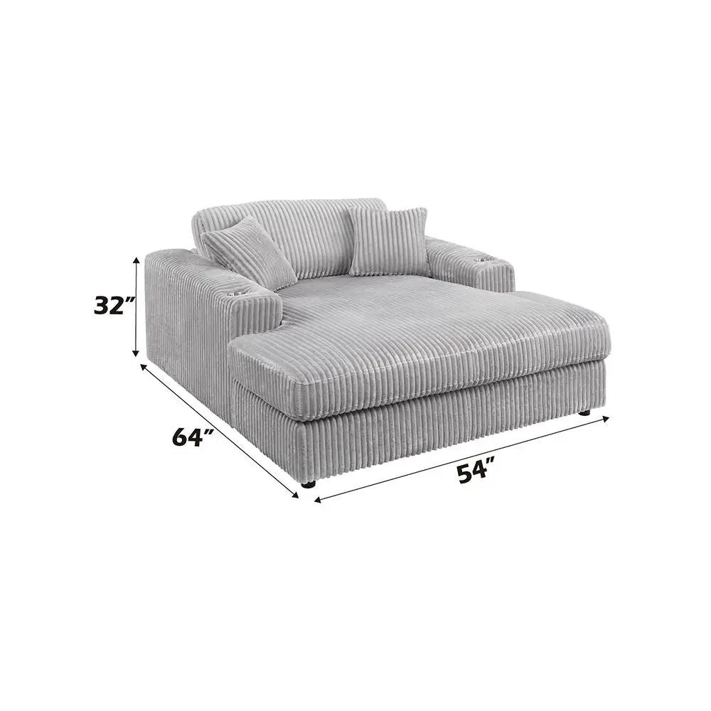 Hilde - Chaise With 2 Pillows by Unique Piece Furniture