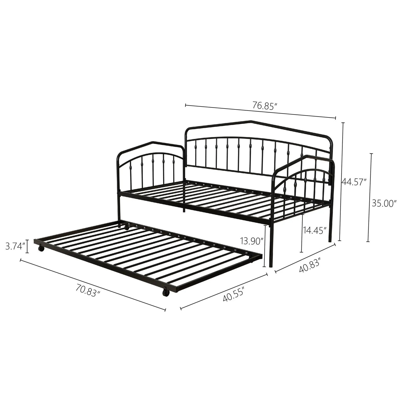 Fox - Daybed With Twin Trundle by HouseOfZazla