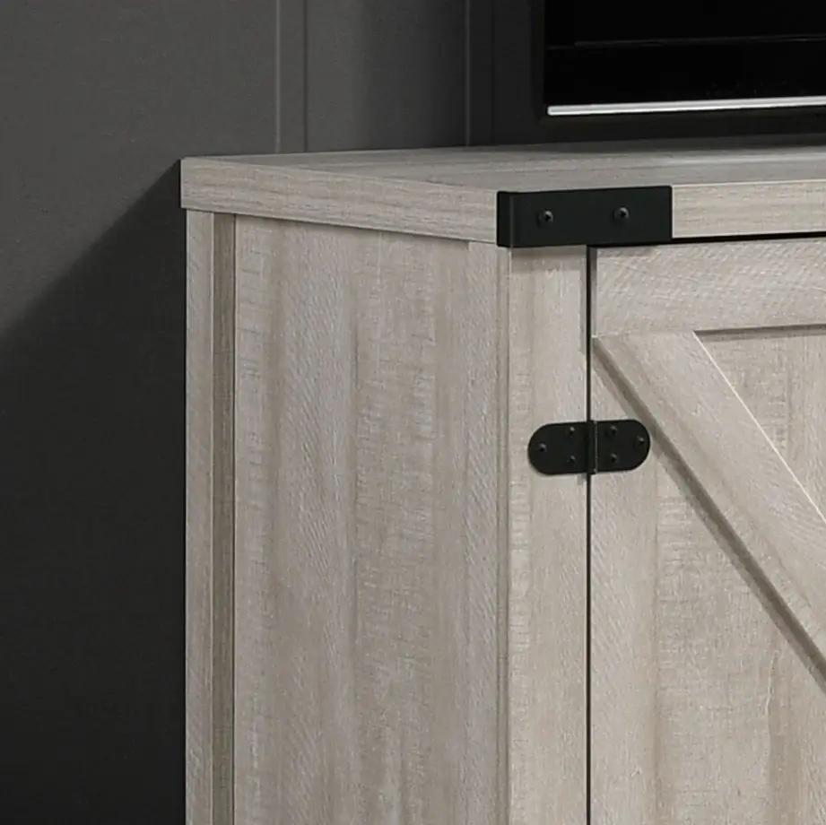 Salma - 58" Wide TV Stand With 2 Open Shelves And 2 Cabinets by HouseOfZazla