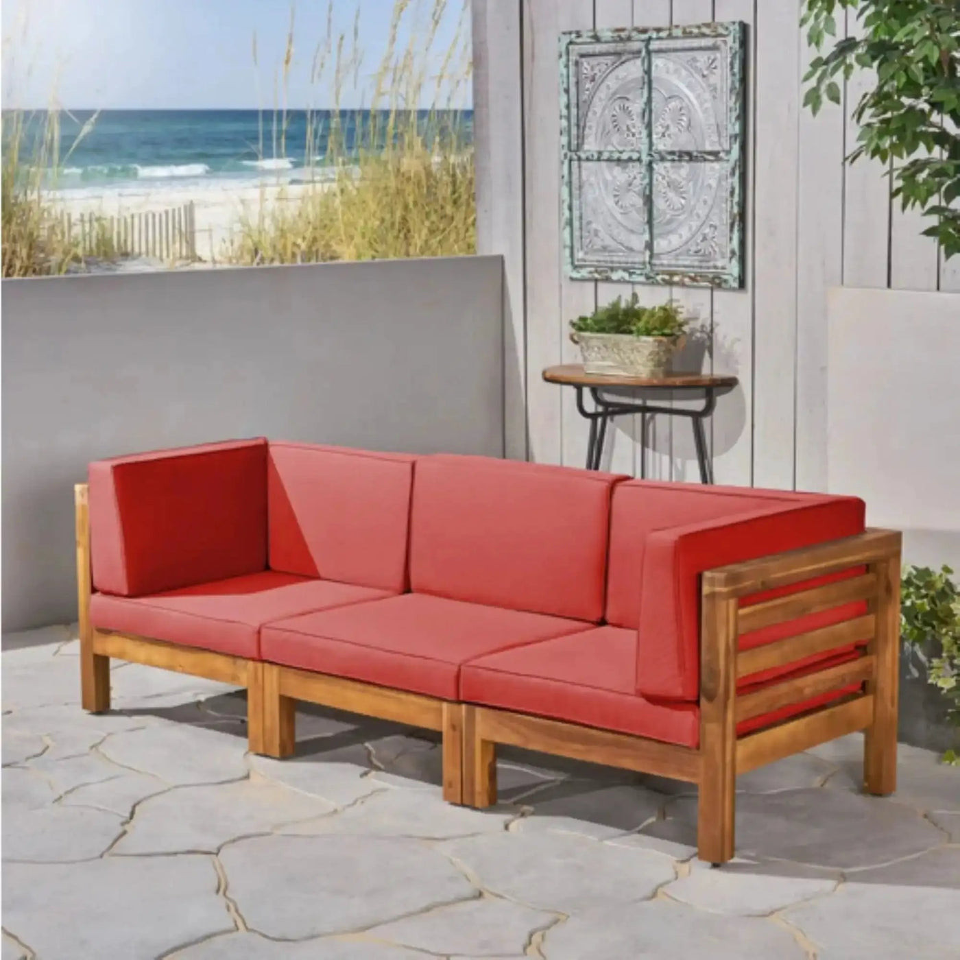 Oana 3 Piece Sofa Set With Water Resistant Cushions by HouseOfZazla