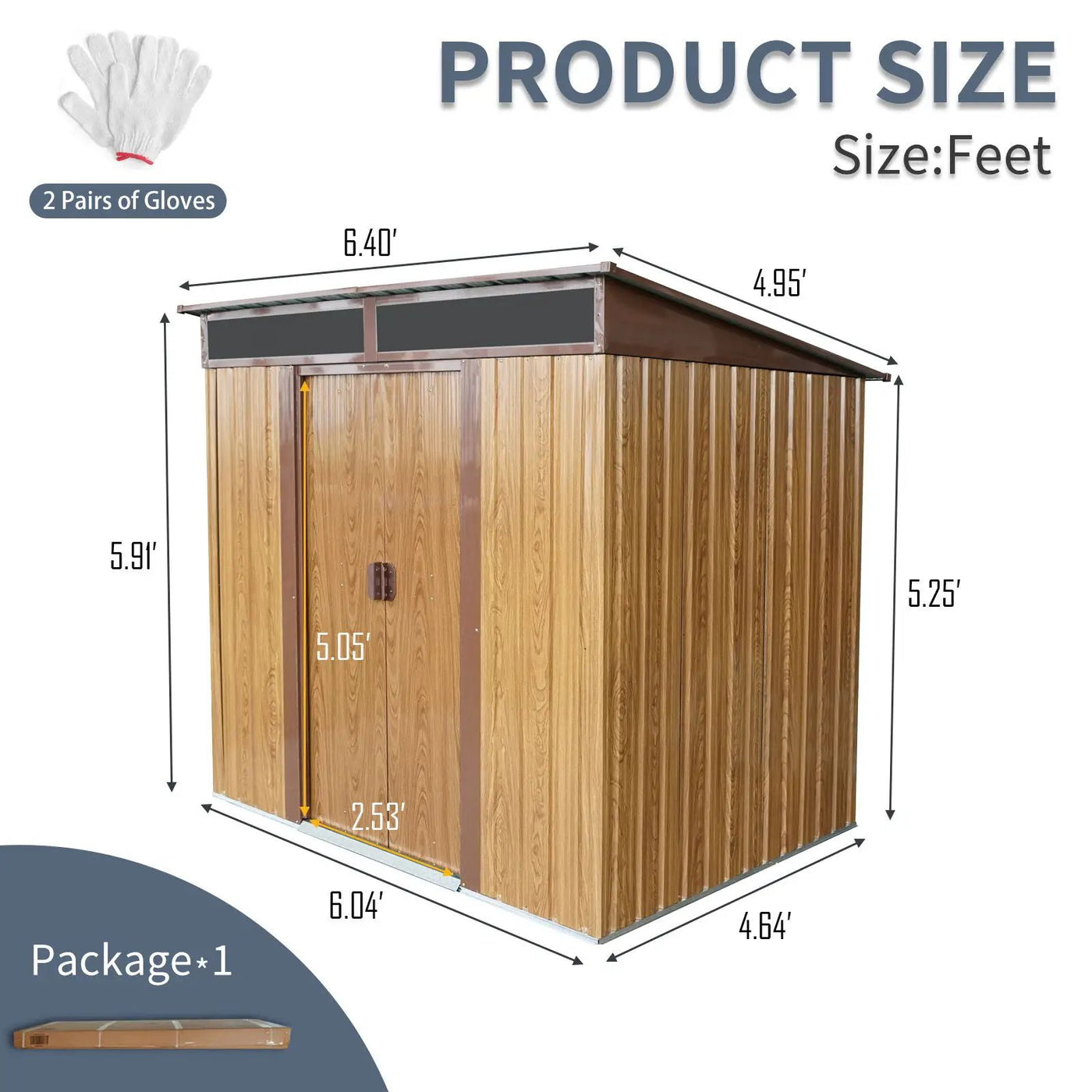 Outdoor Metal Storage Shed And Transparent Plate For Garden, Lawn by HouseOfZazla