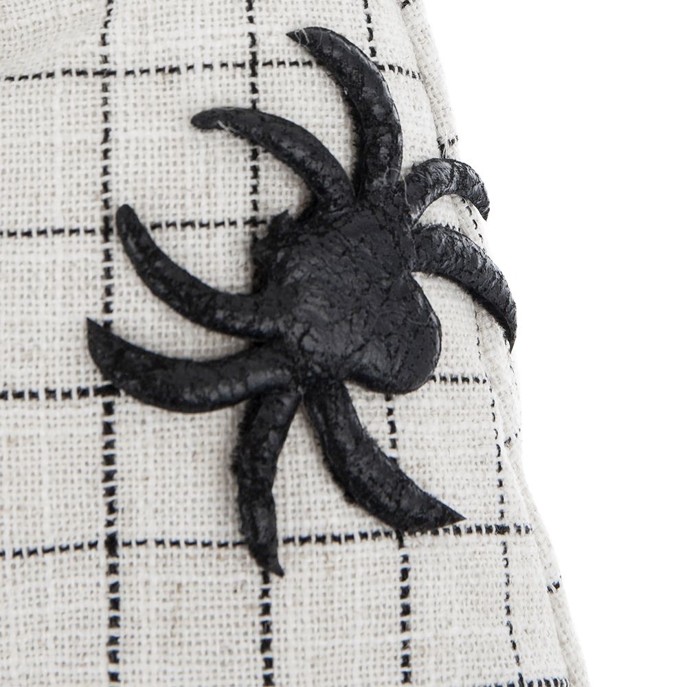 Black Sitting Gnome With Spider Hat – Halloween Decor Set of 2, photo 2 of 15