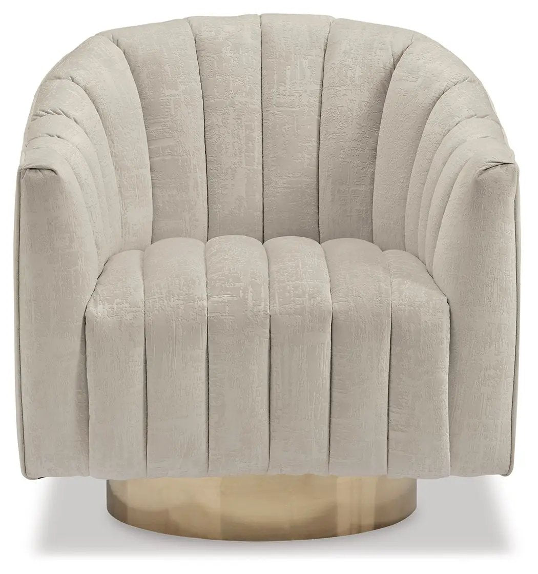Penzlin - Swivel Accent Chair - Pearl by Unique Piece Furniture