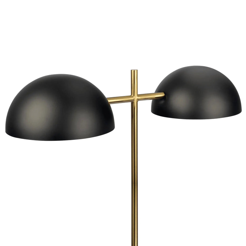 Nova - Hydro Table Lamp With On / Off Switch Double Lamp - Black / Gold / Marble by HouseOfZazla