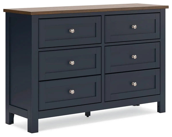 Landocken - Commode - Marron / Bleu