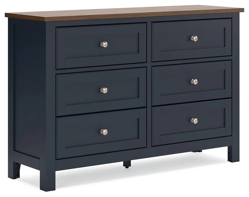 Landocken - Dresser - Brown / Blue by Unique Piece Furniture