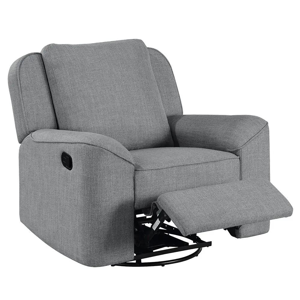 Destiny - Glider Recliner With Swivel - Gray Linen by Unique Piece Furniture