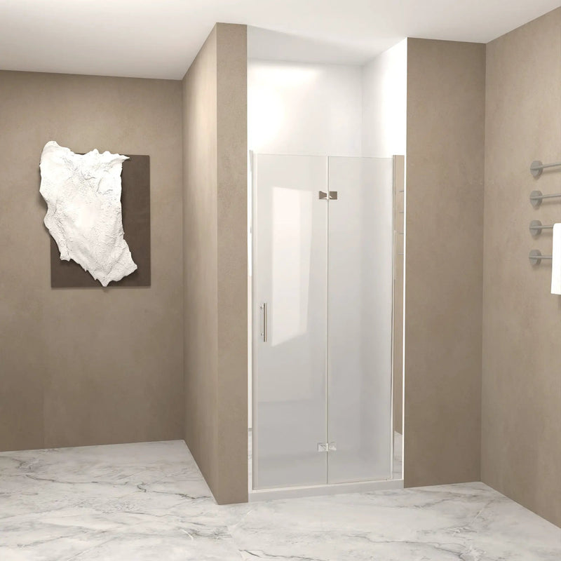 31-30"x 72" Bifold Shower Door, 1/4" (6mm) Tempered Glass by HouseOfZazla