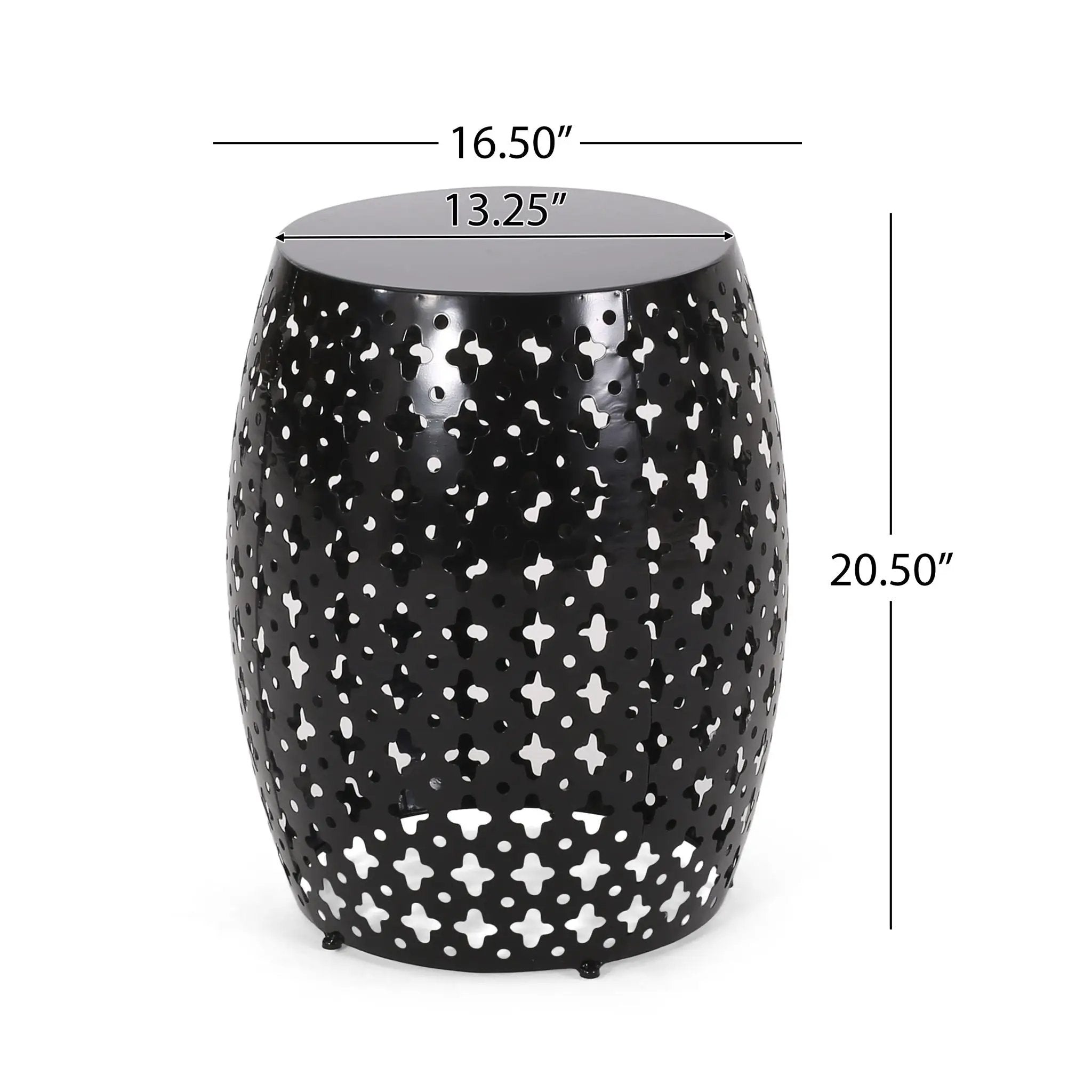 Modern Design, Metal End Table, Large by HouseOfZazla