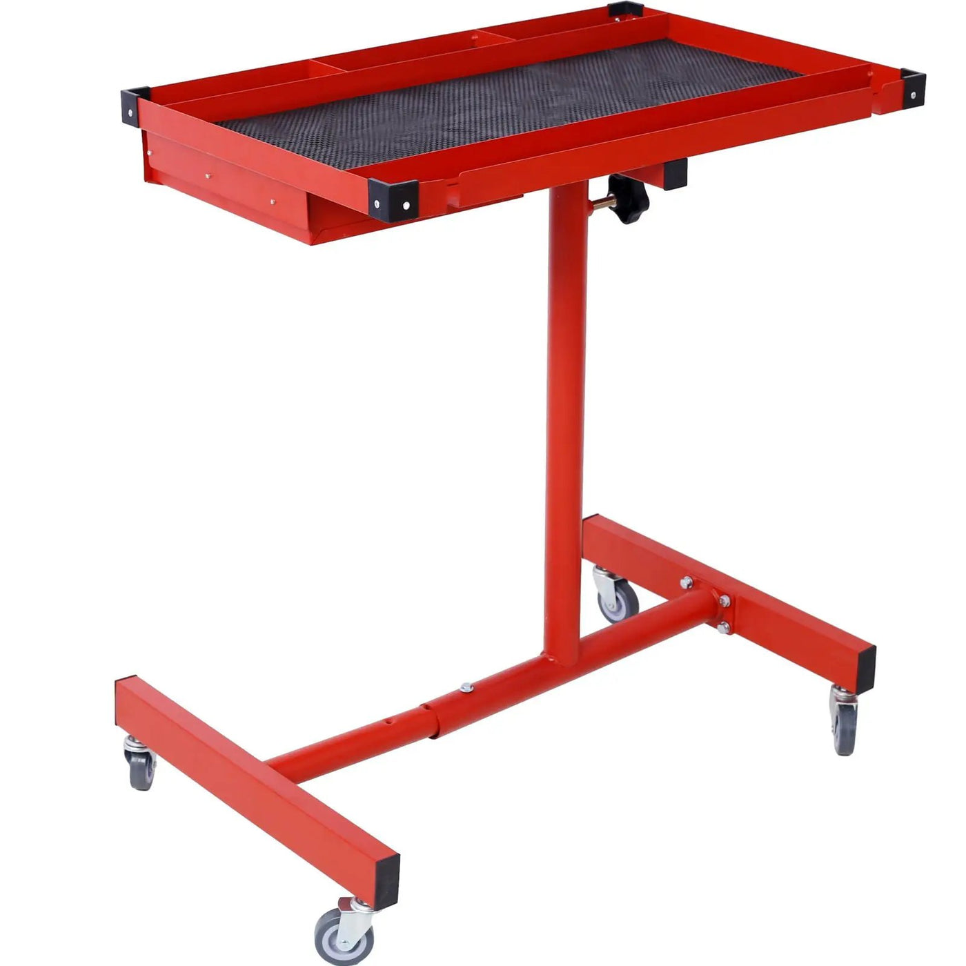 Adjustable Tear Down Work Table With Drawer For Garages, Repair Shops, And Diy, Portable, (4) 2.5" Swivel Casters, 220 Pound Capacity, Rubber Corners, Heavy Duty Steel by HouseOfZazla
