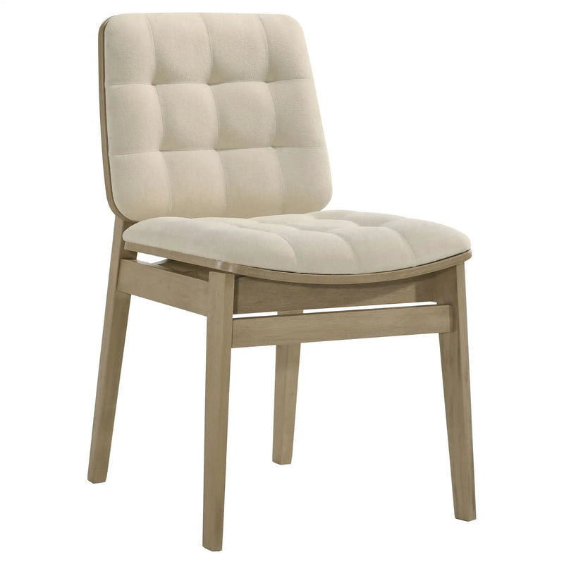 Decker 7-piece 82-inch Rectangular Dining Set Cream and Natural Oak by Unique Piece Furniture