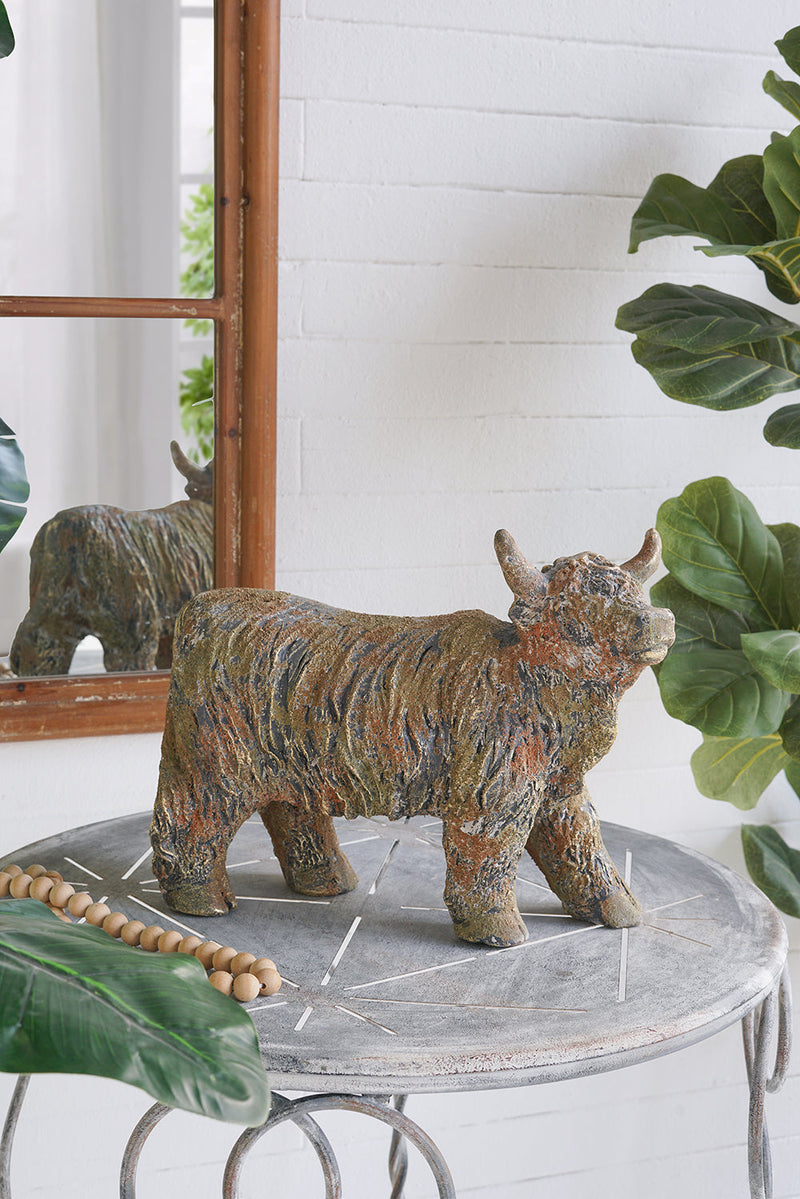 15.9x6.3x12.2"  Highland Cow Figurine