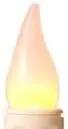 Set of 4 AA Battery Operated Window LED Candle Lamps, Auto Timer, Long Lasting Yellow Flame Bulbs Never Need Replacing, Plastic Construction, Home Accents Holiday Lights, Bronze Base, 9 1/2 H by GreenHaven Gardens