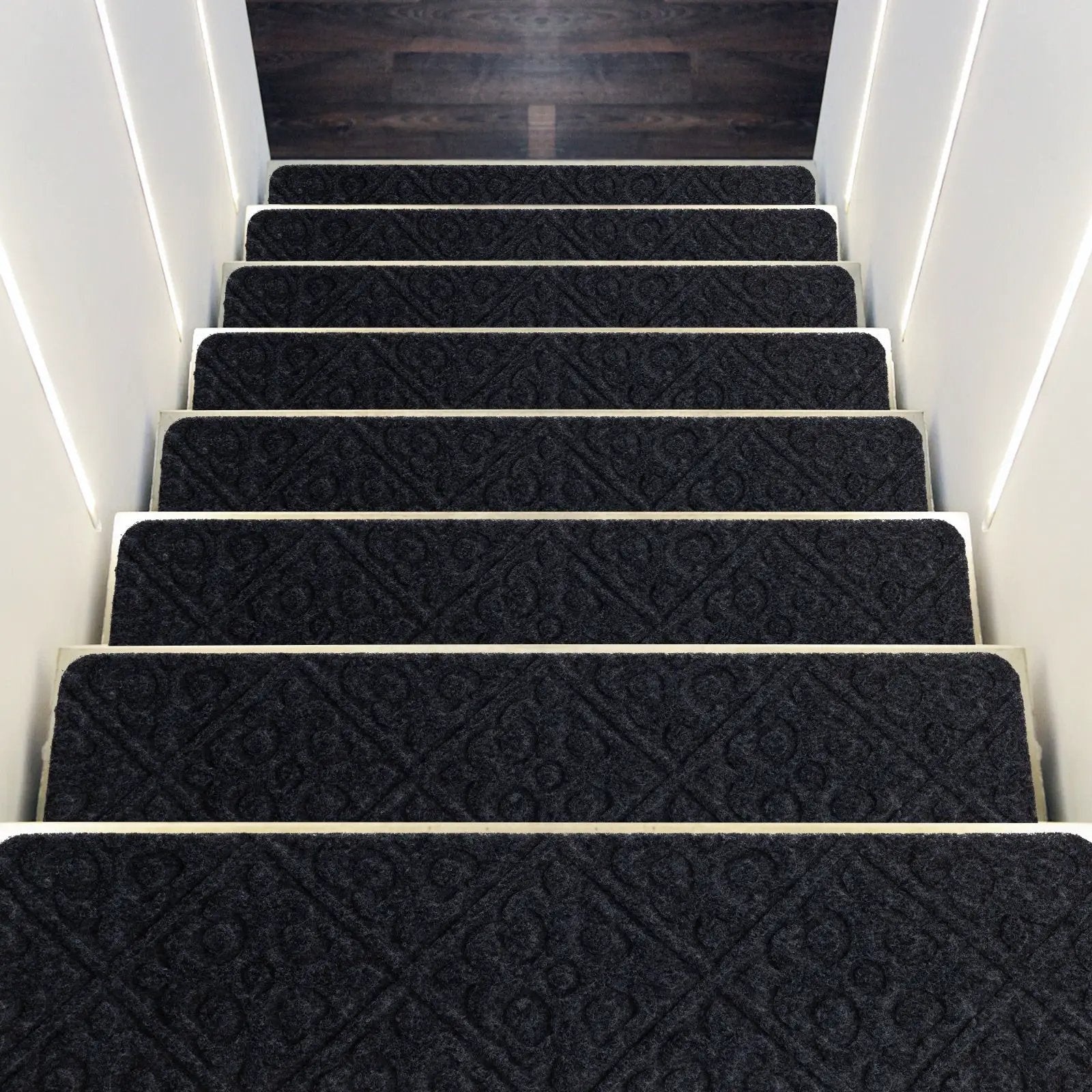 15Pcs Indoor Non-Slip Stair Carpet Mats for Wooden Steps by DirectDeals