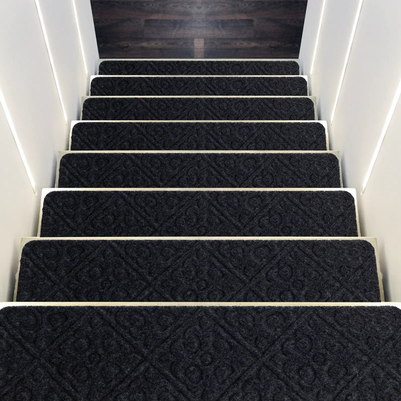 15Pcs Indoor Non-Slip Stair Carpet Mats for Wooden Steps by DirectDeals