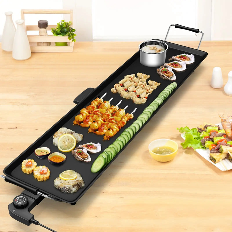 35 Inch Electric Griddle with Adjustable Temperature by DirectDeals