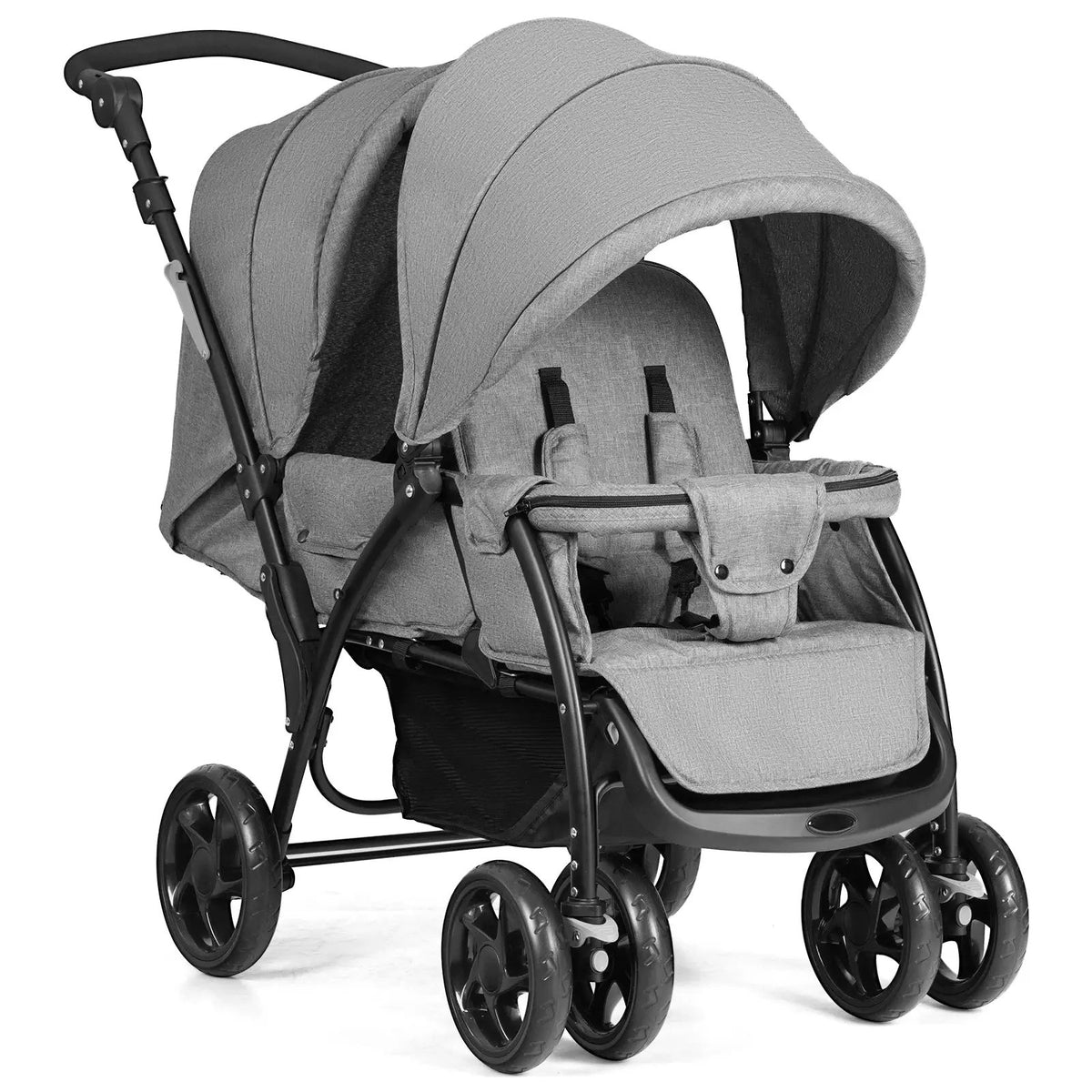 Foldable Lightweight Front Back Seats Double Baby Stroller by DirectDeals