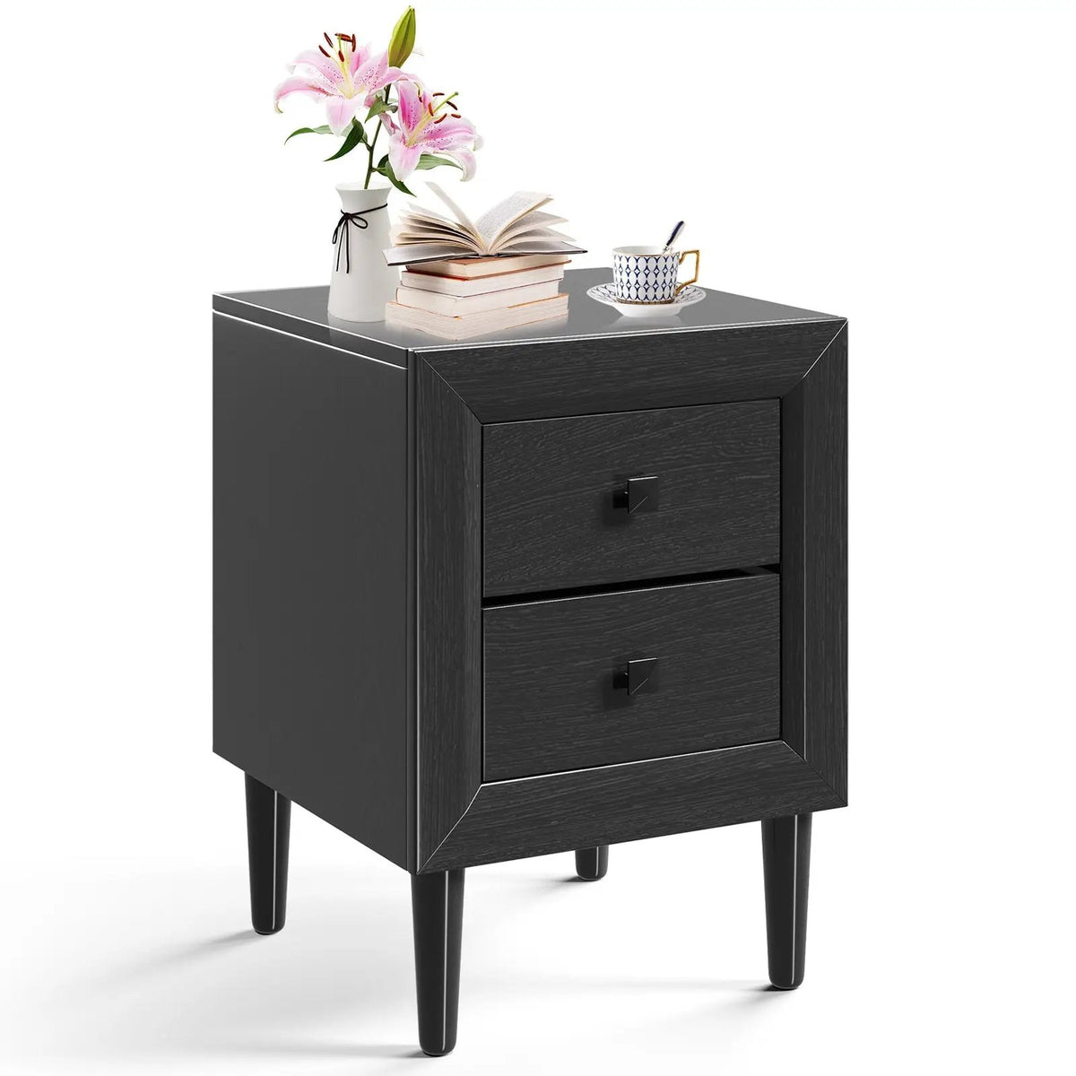 Multipurpose Retro Bedside Nightstand by DirectDeals