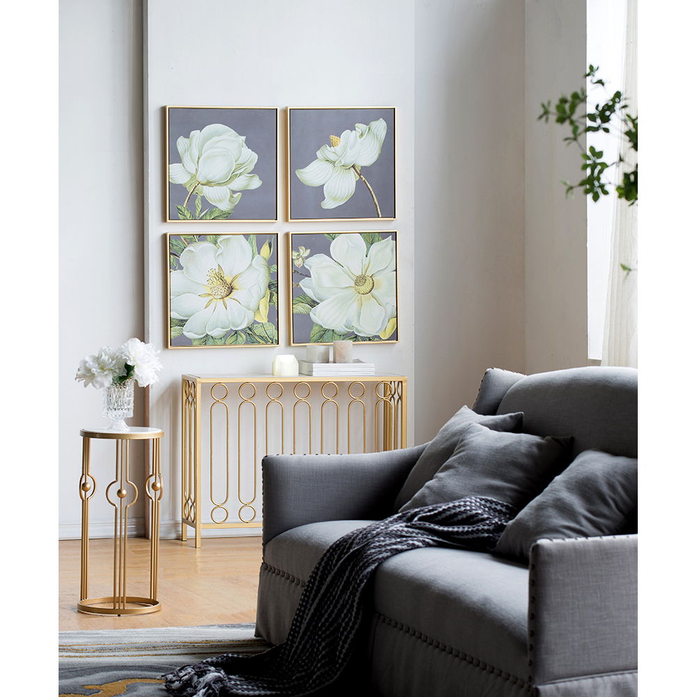 Botanical Wall Art Prints with Premium Frames - Gray (Set of 4), photo 2 of 10