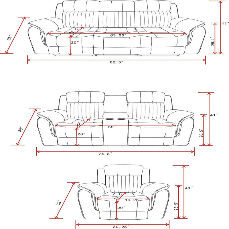 Steban - Glider Recliner - Gray by HouseOfZazla